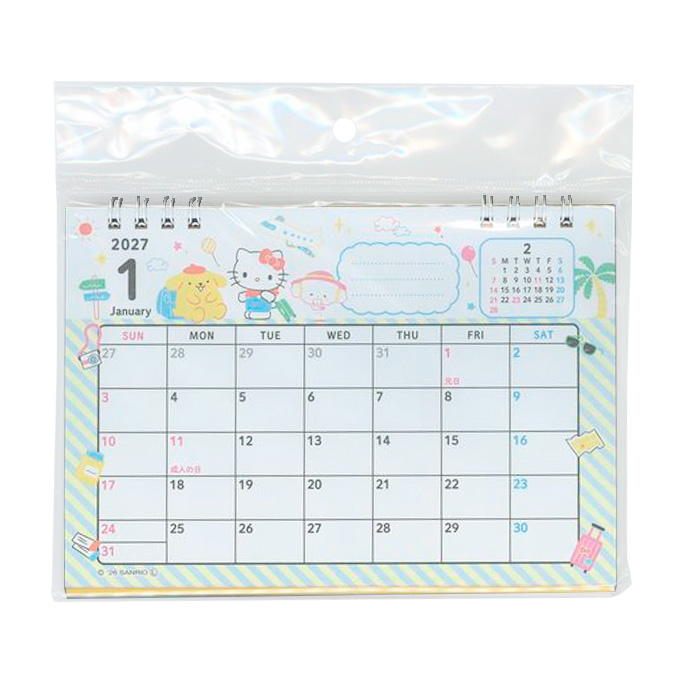 【まとめ買い】2027 卓上カレンダー サンリオMIX 0960/308868
