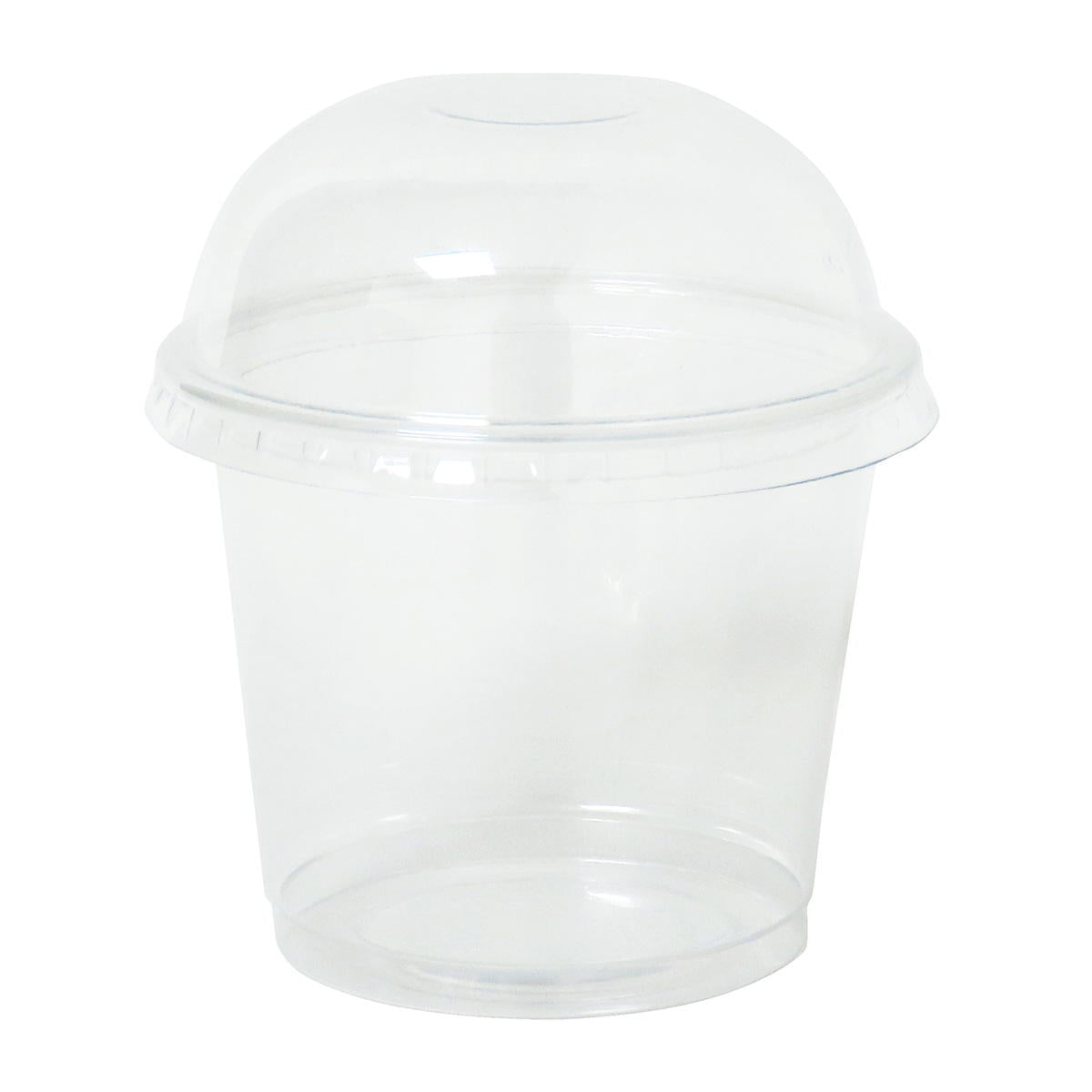 【まとめ買い】ドーム型フタ付きデザートカップ200ml4セット 0490/308973