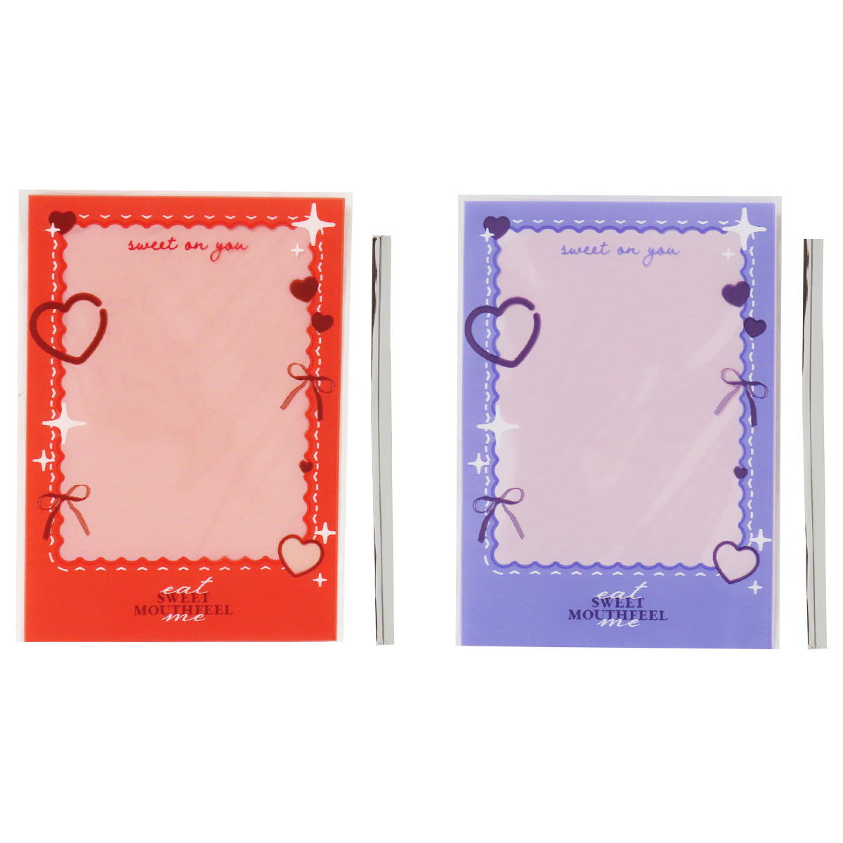 【まとめ買い】ロリポップ用ギフトバッグハートリボン16枚 0490/308983