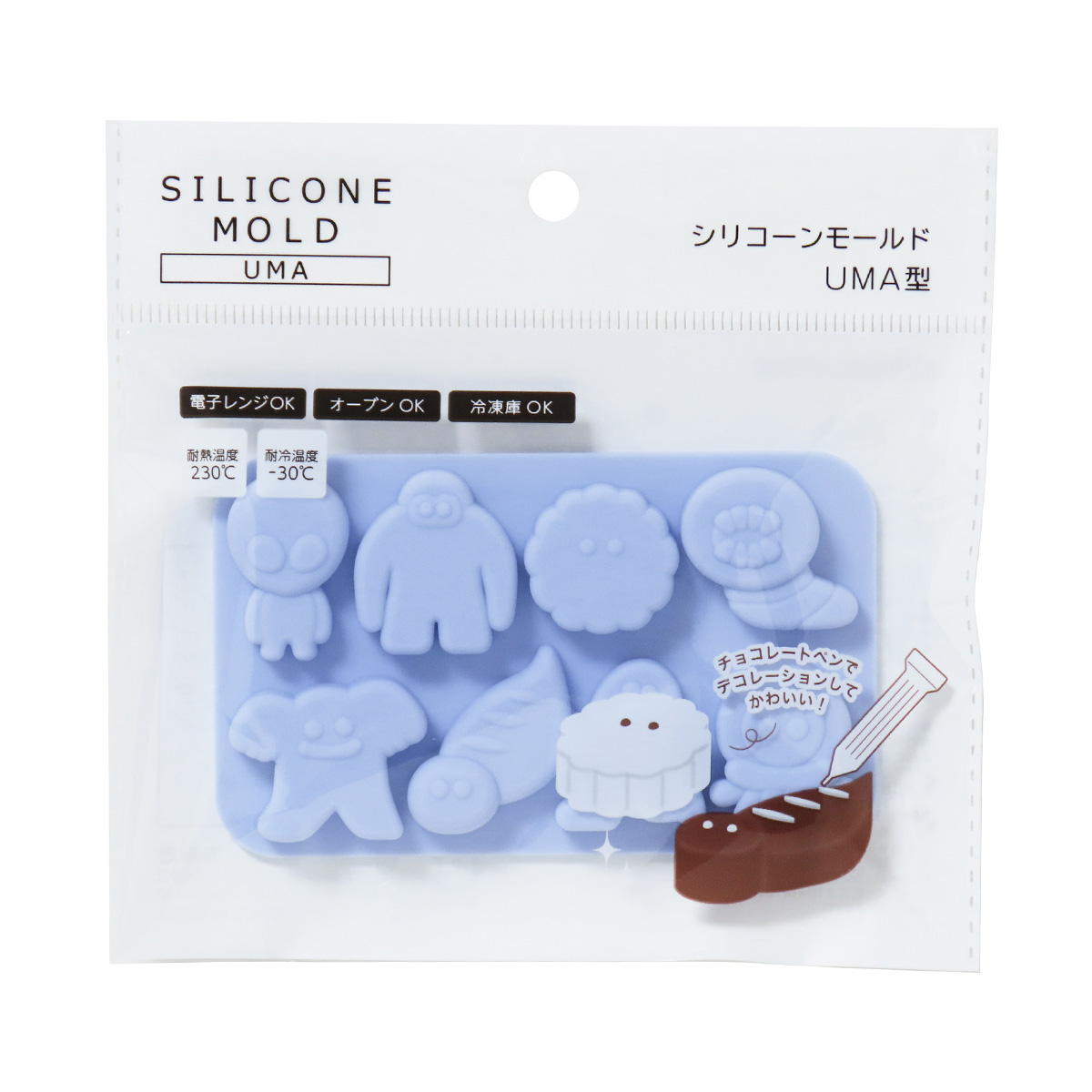 【まとめ買い】シリコーンモールドUMA型 0490/308987