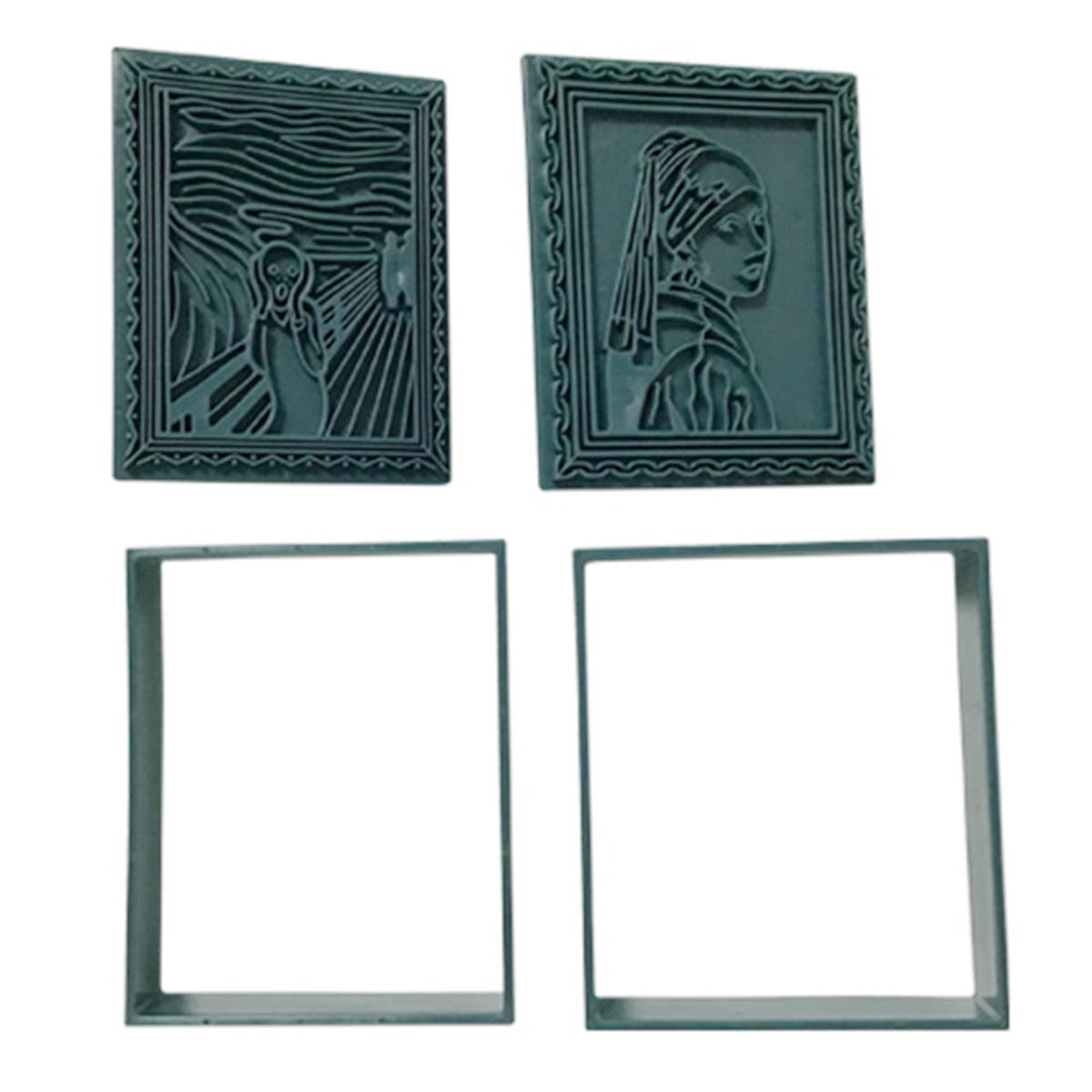 【まとめ買い】クッキー抜き型 ムンク&フェルメール 0525/308990