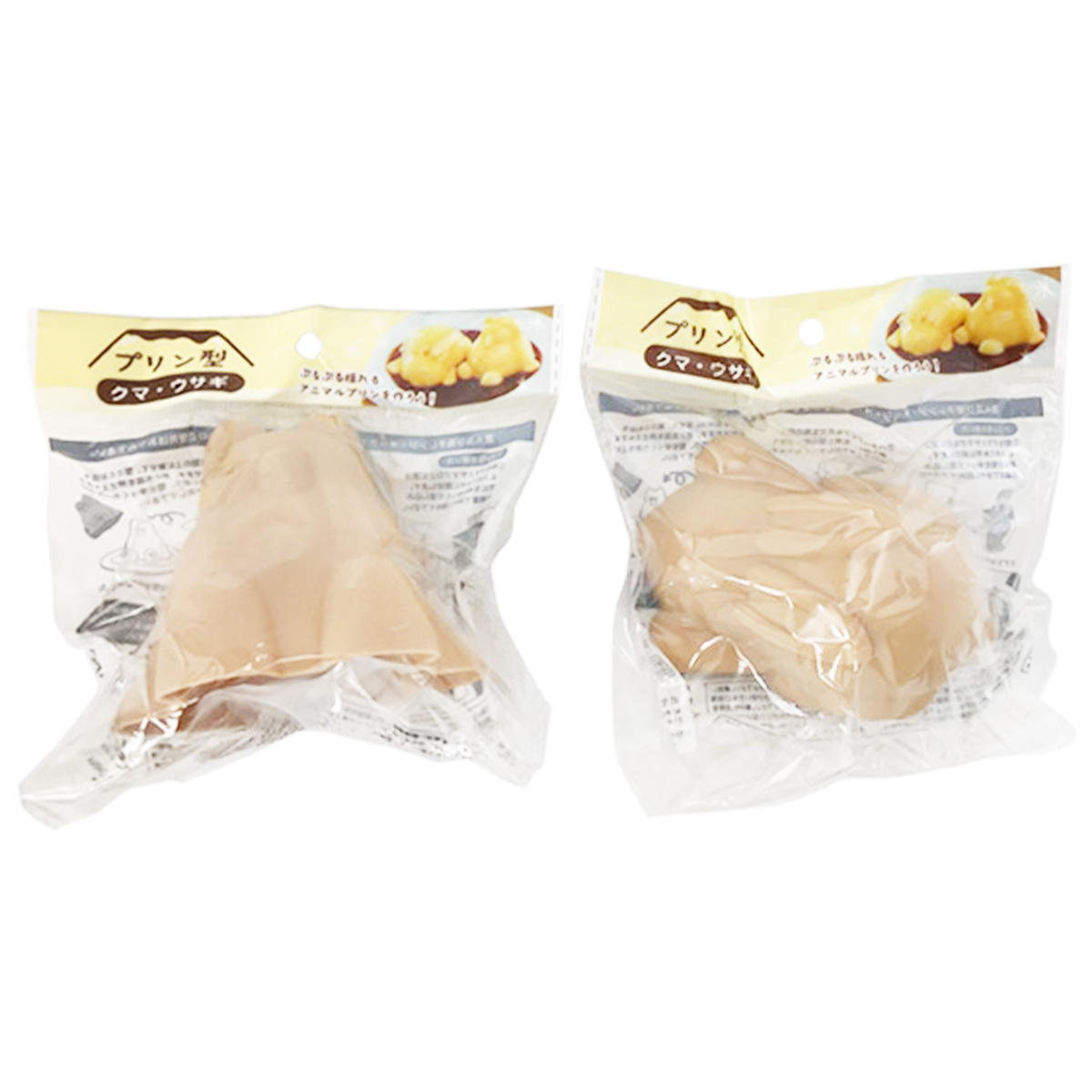 【まとめ買い】プリン型 クマ・ウサギ 0525/308993