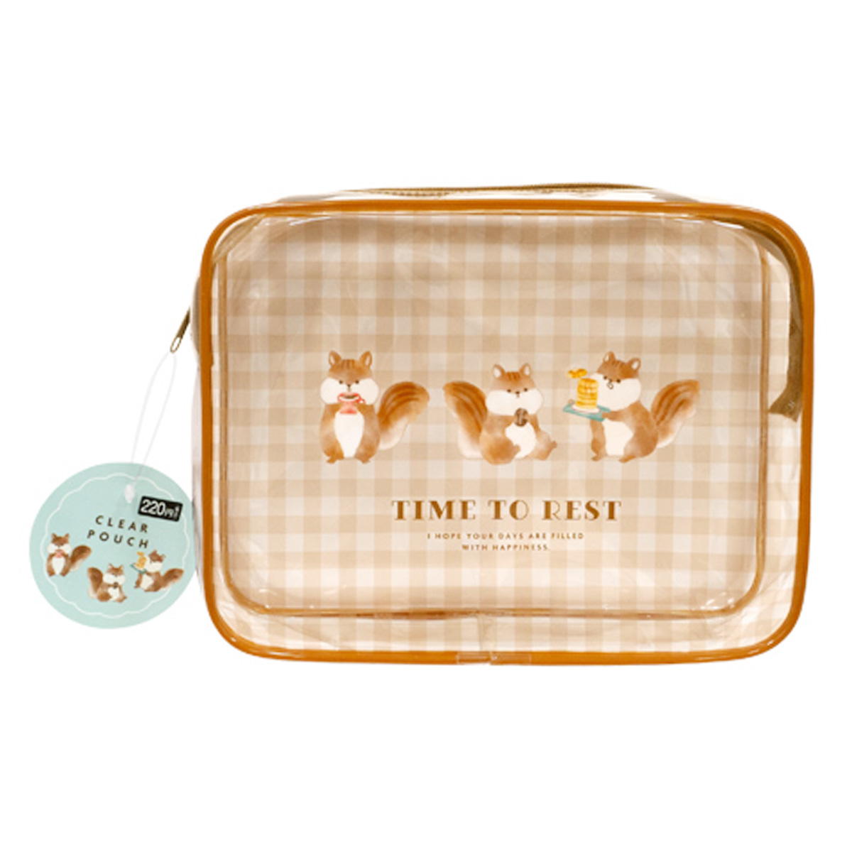 【まとめ買い】パイピングクリアポーチリスカフェ BR 0936/309049