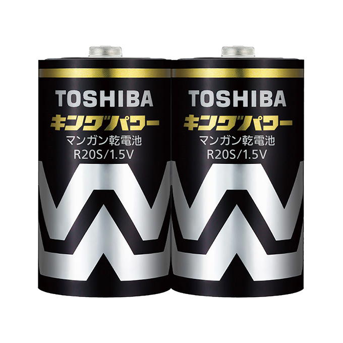 【まとめ買い】東芝 黒マンガン乾電池 単1 2本入 0474/309270