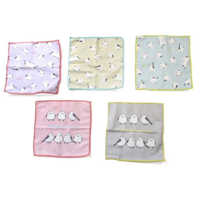【まとめ買い】ふきん 5枚 シマエナガ柄 0834/309671