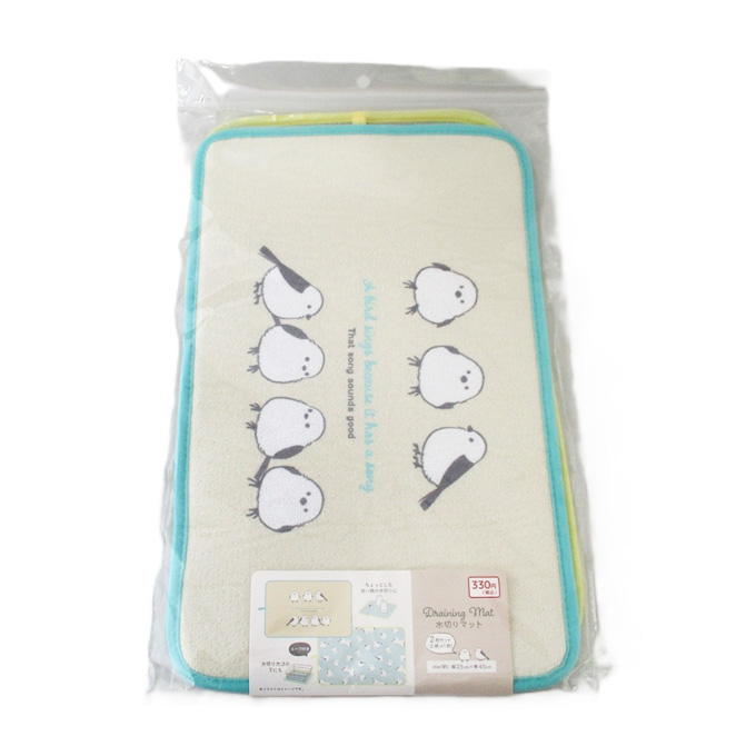 【まとめ買い】水切りマット 2枚セット シマエナガ 0834/309672
