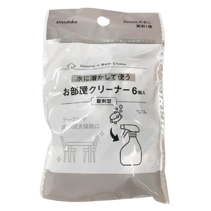 【まとめ買い】水に溶かして使うお部屋クリーナー6個入 錠剤型 1855/309714