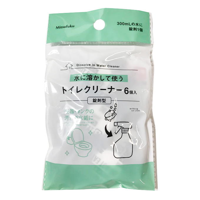 【まとめ買い】水に溶かして使うトイレクリーナー6個入 錠剤型 1855/309715