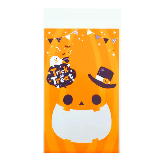 【まとめ買い】ビニールバッグ 糊付 6P パンプキン 0911/309896
