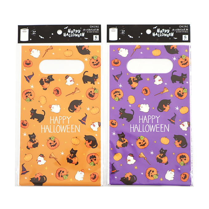 【まとめ買い】オーバルバッグ SS 6P ハロウィンキャット 0911/309903