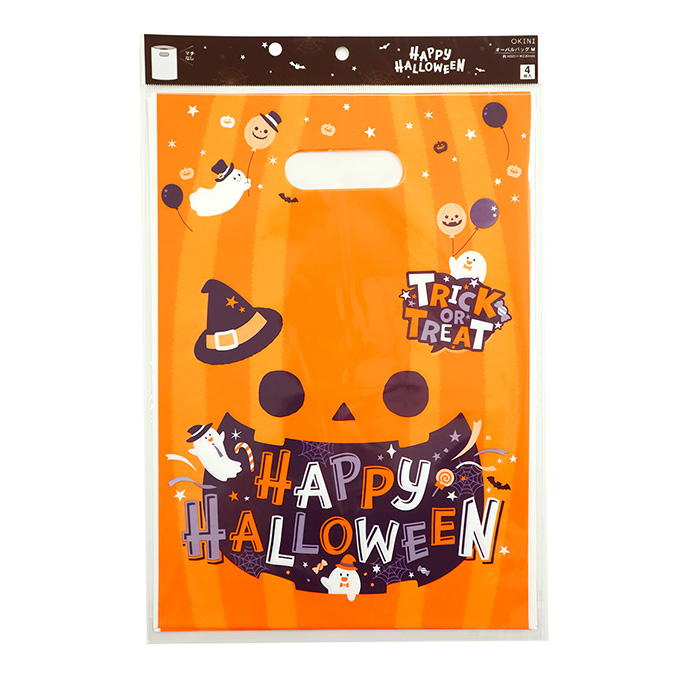 【まとめ買い】オーバルバッグ M 4P パンプキン 0911/309909