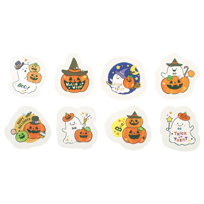 【まとめ買い】フレークシール 24P クリア わくわくハロウィン 0911/309917