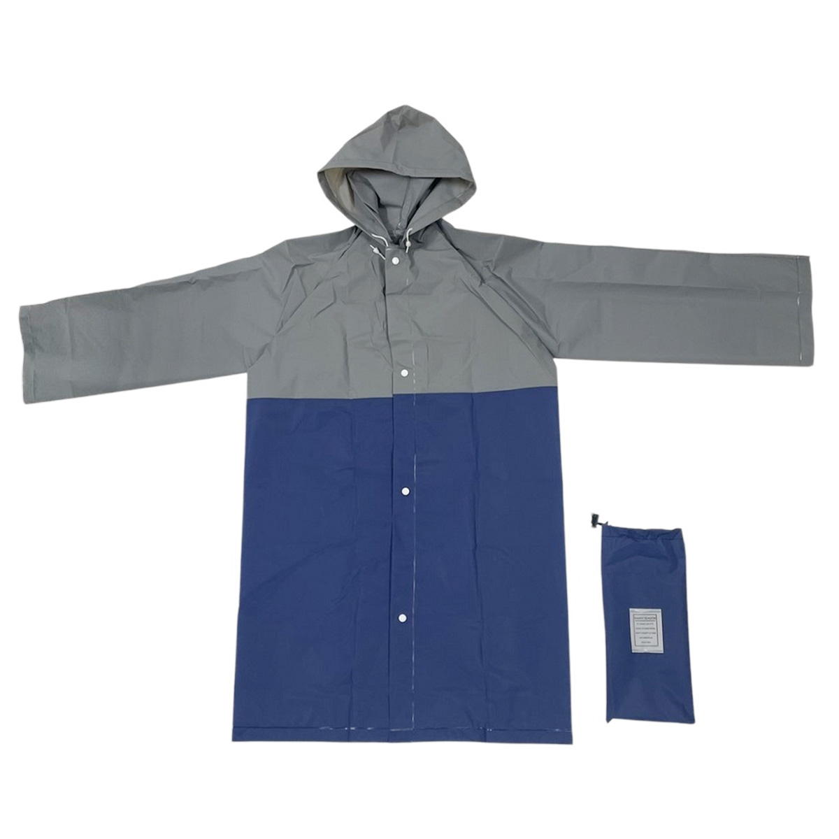 【まとめ買い】切り替えレインコートGY/NV0834/311361