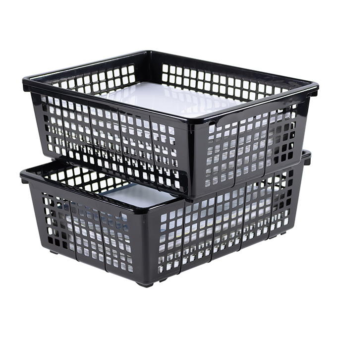 【まとめ買い】A4スタッキングバスケット BK 0775/311902