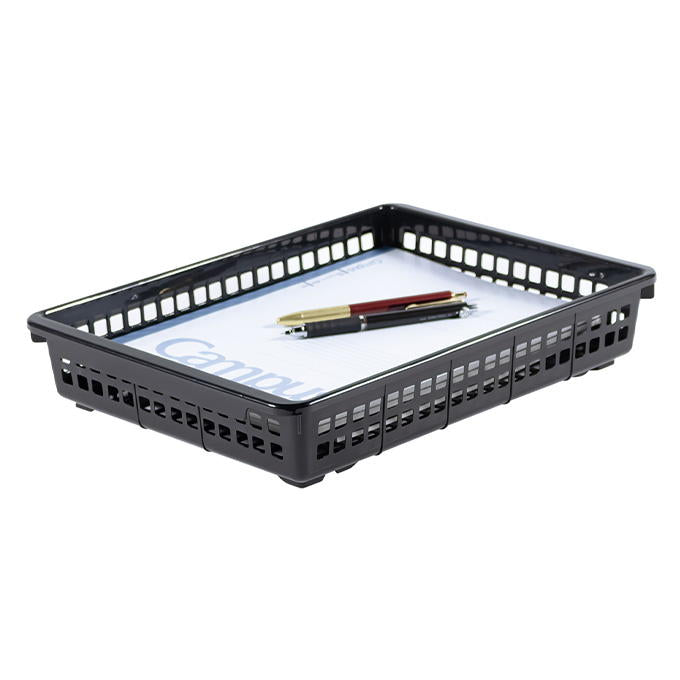 【まとめ買い】A4スタッキングバスケット浅型 BK 0775/311903