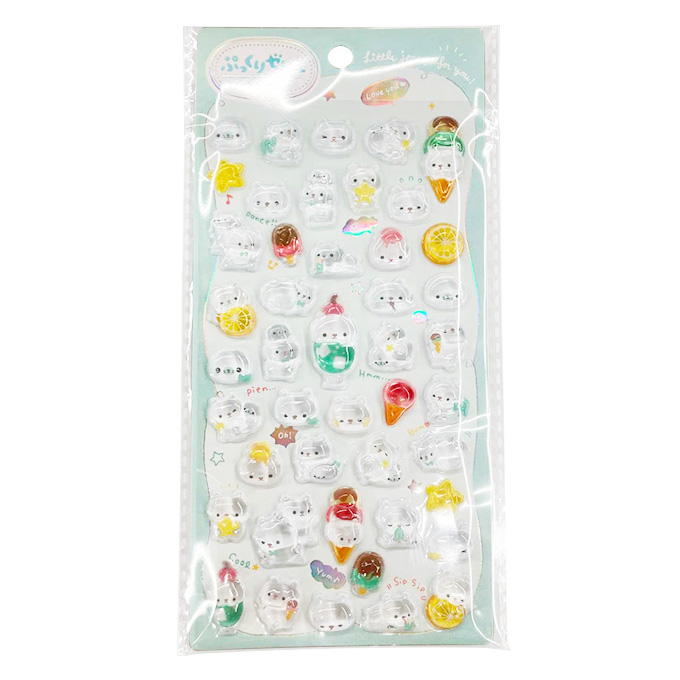 【まとめ買い】ぷっくりゼリーシール しろくま 0960/313051
