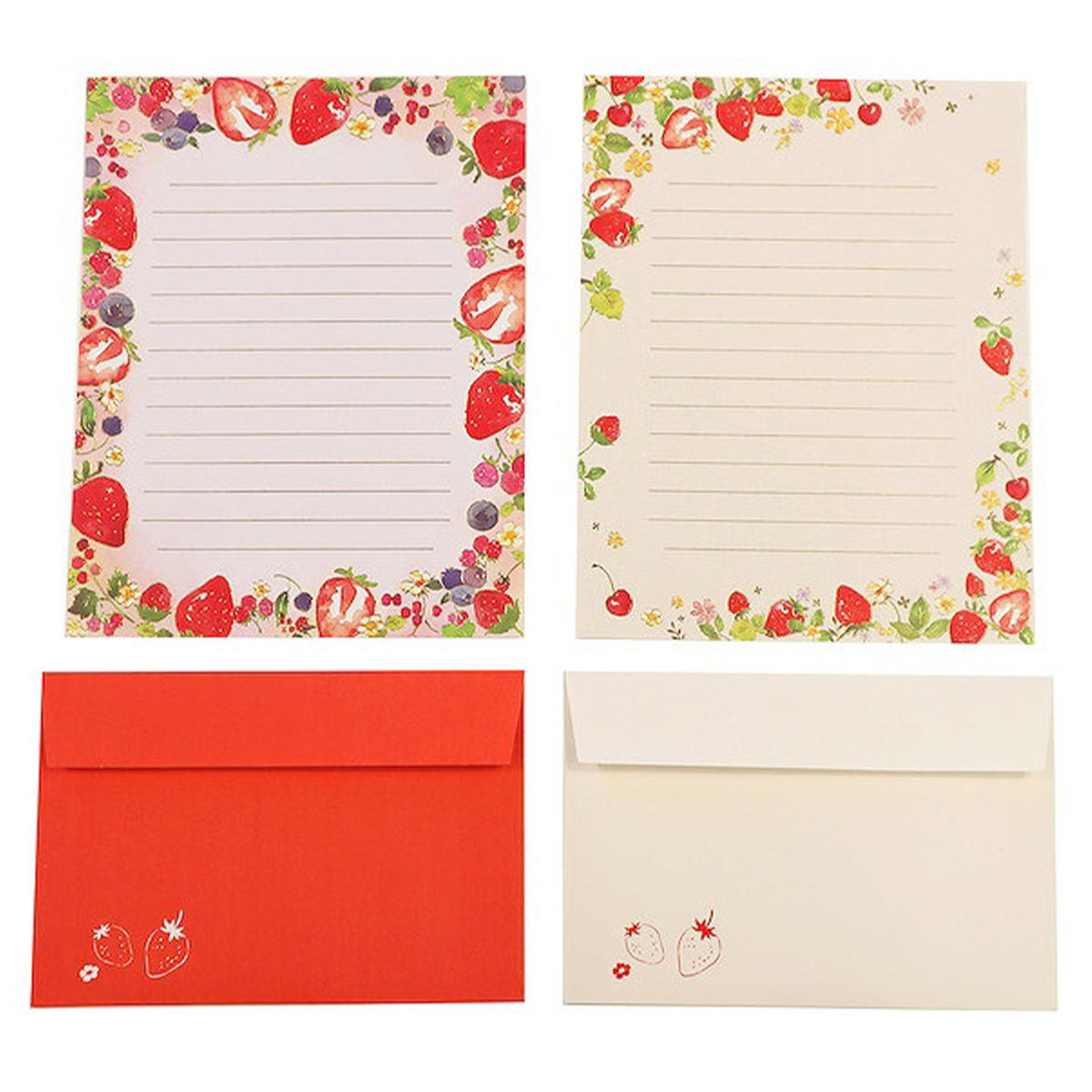 【まとめ買い】レターセット 箔押し 3セット ベリー 0911/313568