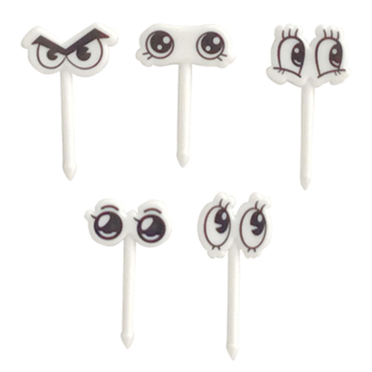 【まとめ買い】デコレーションピックス おめめ 10P 0525/313748