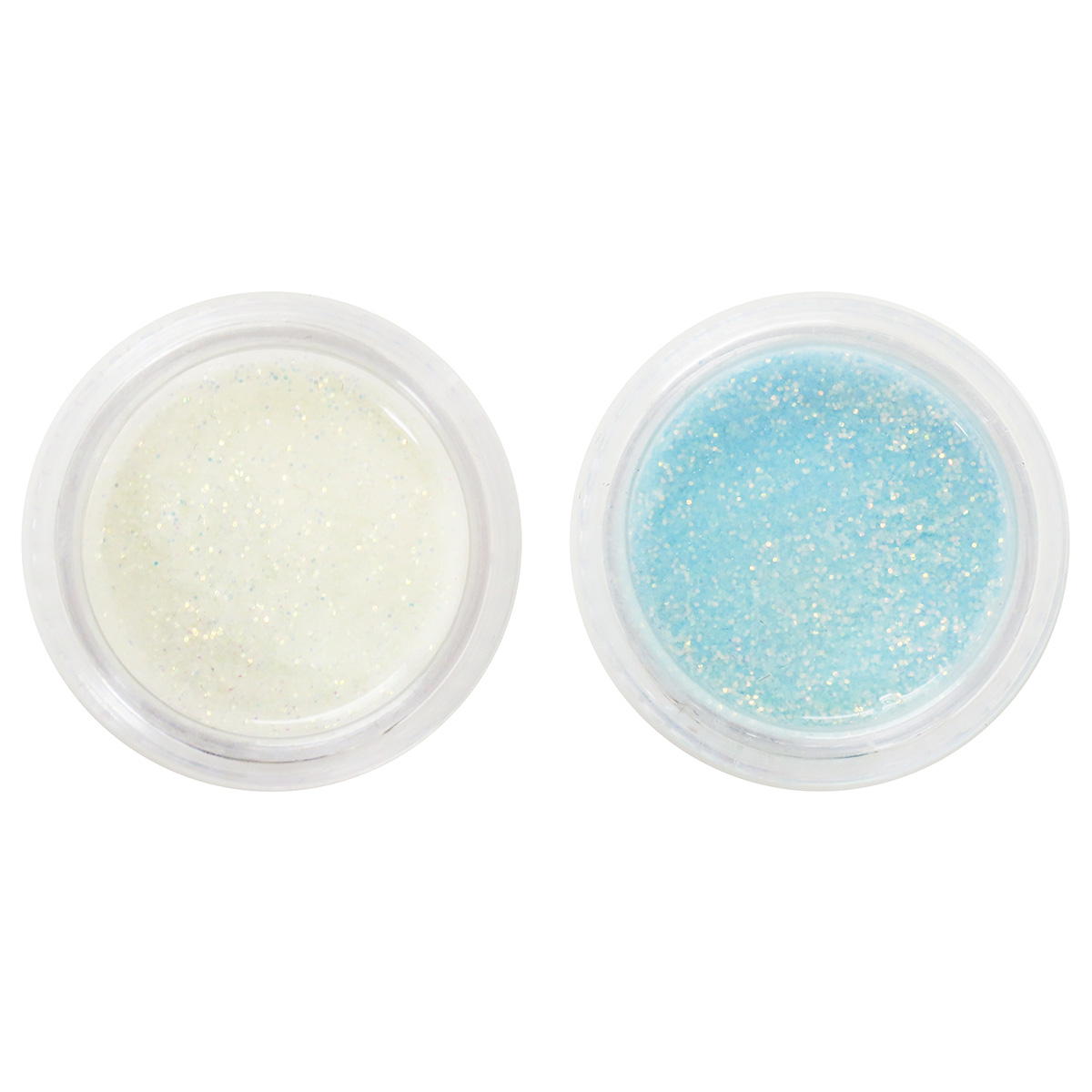 【まとめ買い】ネイルアート用蓄光グリッターホワイト・ブルー 0490/314236