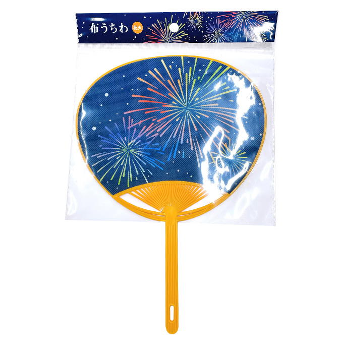 【まとめ買い】布うちわ 花火 0808/314345