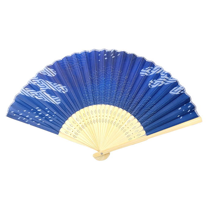 【まとめ買い】扇子23cm 藍染風 0808/314348