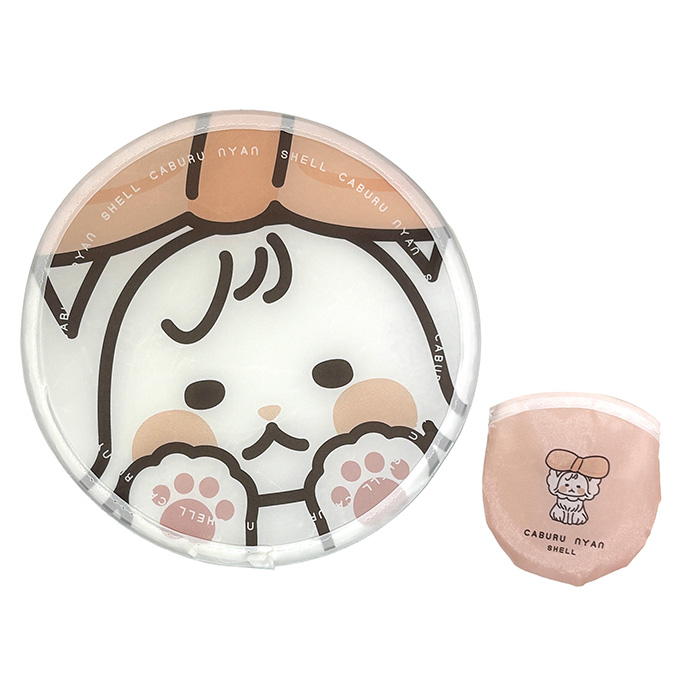 【まとめ買い】かぶるにゃん折りたたみうちわ シェル 1523/314434