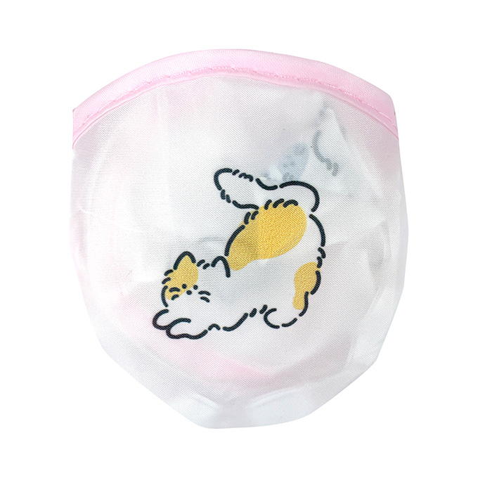 【まとめ買い】折りたたみうちわ20cm収納袋付 ふわふわ猫 0808/314504