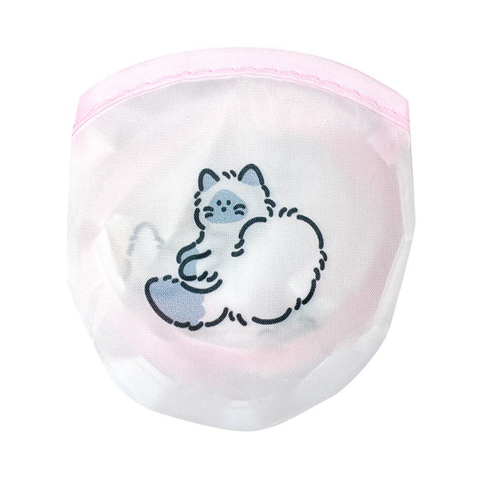 【まとめ買い】折りたたみうちわ20cm収納袋付 ふわふわ猫 0808/314504