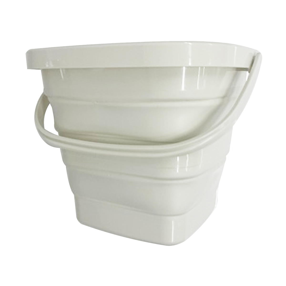 【まとめ買い】折りたたみバケツ 5L アイボリー 1635/315033