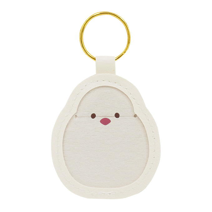 【まとめ買い】合皮鳥さんの羽根チャーム文鳥柄 0936/315277