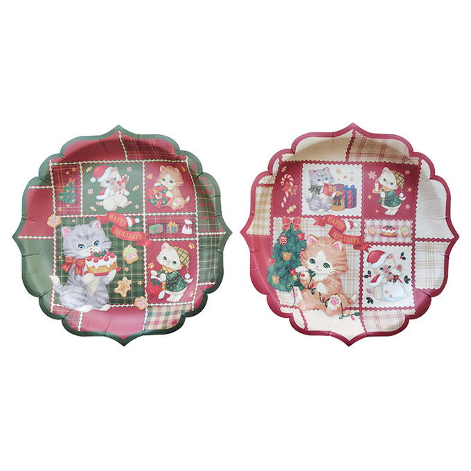 【まとめ買い】ダイカットプレート 4P ヴィンテージキャット 0356/315818