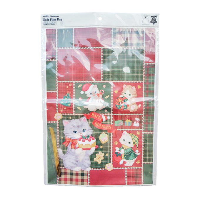 【まとめ買い】ソフトフィルムバッグ 3P ヴィンテージキャット 0356/315823