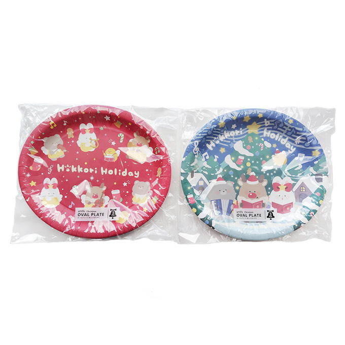 【まとめ買い】オーバルプレート 3P ほっこりホリデイ 0356/315827