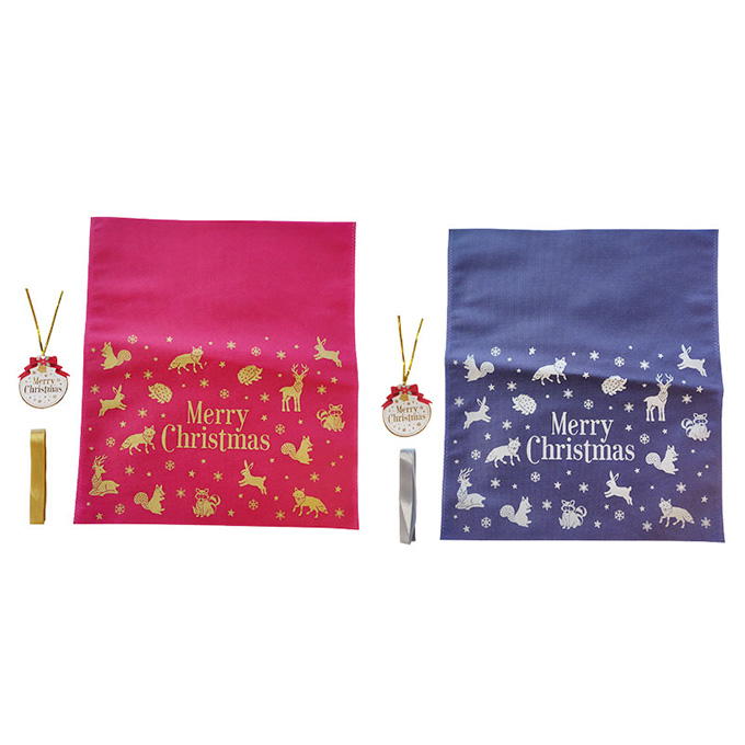 【まとめ買い】不織布バッグ L クリスマスフォレスト リボンタグ付 0356/315838