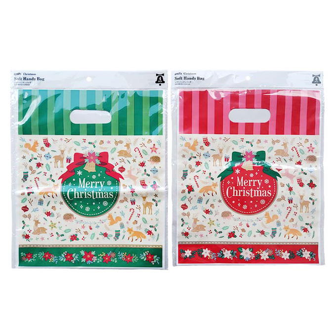 【まとめ買い】ソフトハンディバッグ M 4P クリスマスフォレスト 0356/315839