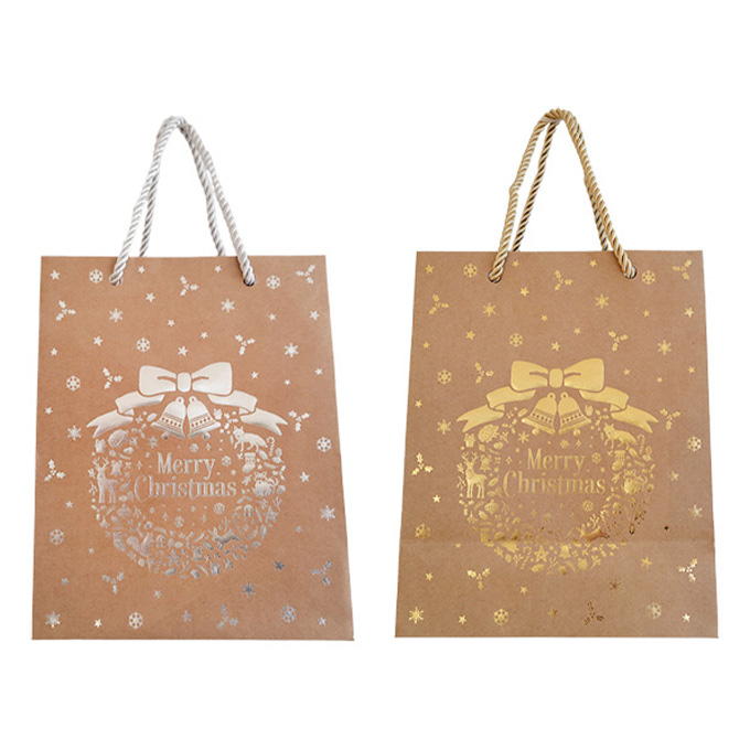 【まとめ買い】ハンドルバッグ S 縦 クリスマスフォレスト 0356/315840