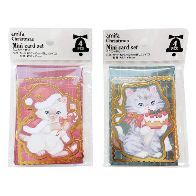 【まとめ買い】ミニカードセット 4P ヴィンテージキャット 0356/315850