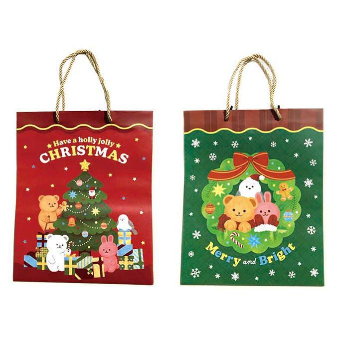 【まとめ買い】ハンドルバッグ M 縦 クリスマスフレンズ 0356/315858