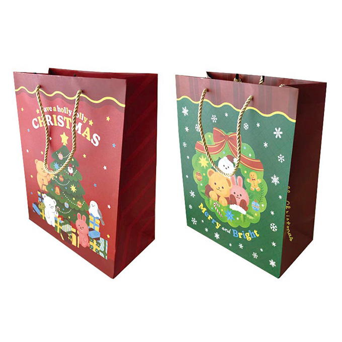 【まとめ買い】ハンドルバッグ M 縦 クリスマスフレンズ 0356/315858