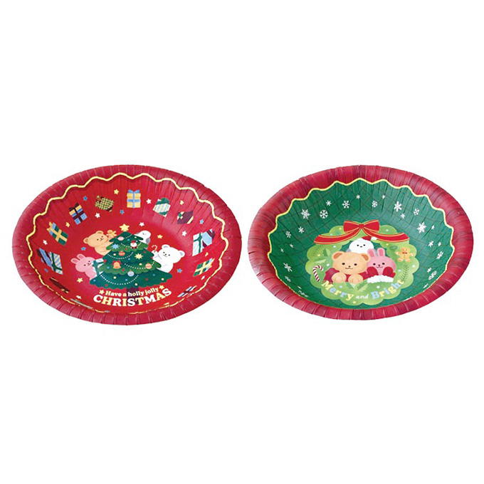 【まとめ買い】ペーパーボウル 5P クリスマスフレンズ 0356/315864