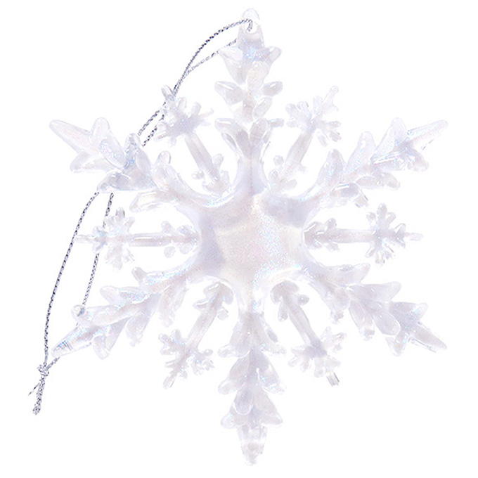 【まとめ買い】アクリルオーナメント雪の結晶 0490/315876
