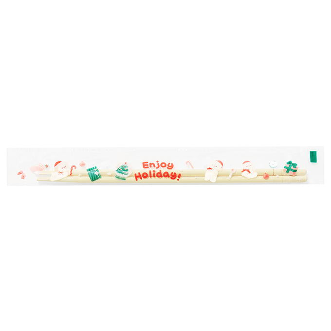 【まとめ買い】OPP完封袋入丸竹箸スノーマジック20cm16膳 0490/315880