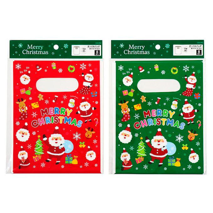 【まとめ買い】オーバルバッグ クリスマス 18×15cm 0911/315930