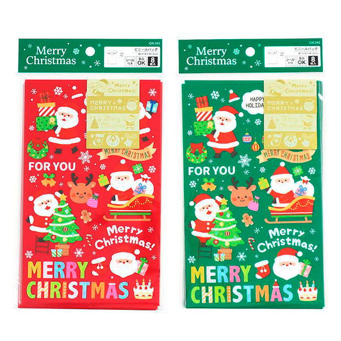 【まとめ買い】ビニールバッグ クリスマス 19×12cm 0911/315939