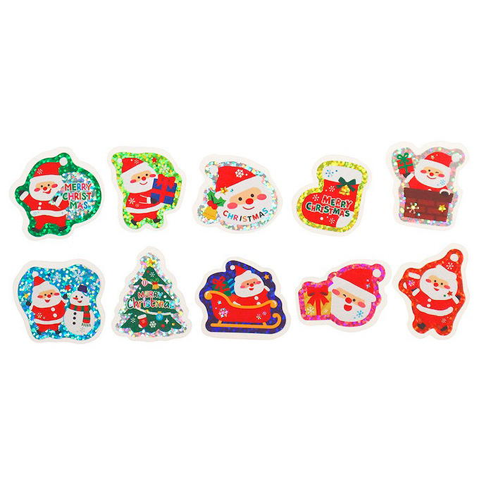 【まとめ買い】フレークシール 30P カラフルクリスマス 0911/315960