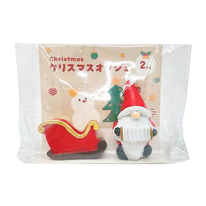 【まとめ買い】クリスマスミニチュアオブジェ 2個入 9001/316074
