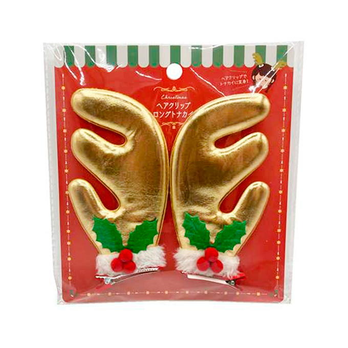 【まとめ買い】クリスマスヘアクリップ ロングトナカイ 9001/316078