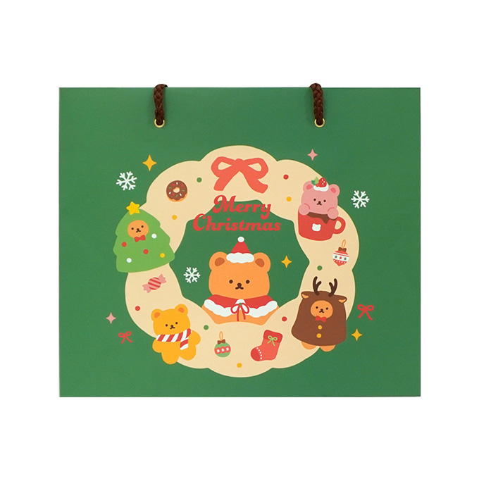 【まとめ買い】ペーパーバッグ ベアクリスマス柄 0936/316105
