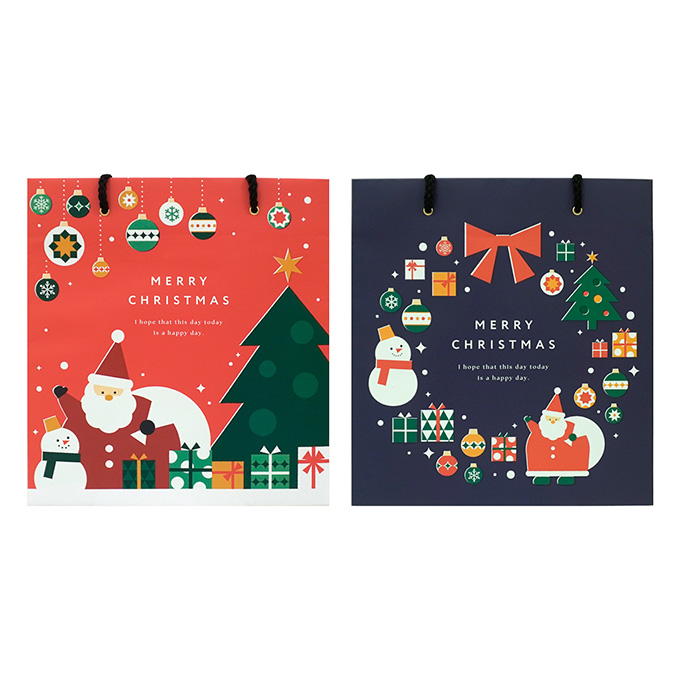 【まとめ買い】ペーパーバッグ モダンクリスマス柄 0936/316106