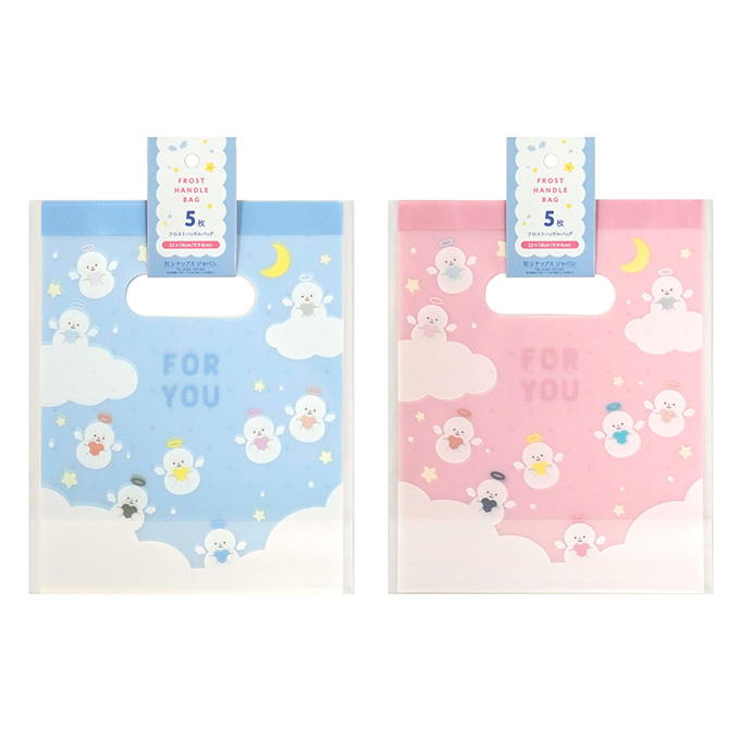 【まとめ買い】フロストハンドルバッグ 5枚雪だるま柄 0936/316108